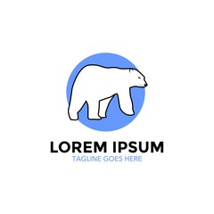 Polar Bear Logo. Vector. Editable