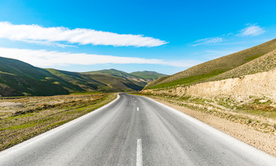 Highway in a mountainous area