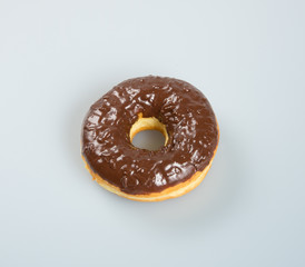 donut or chocolate donut on a background.