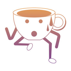 Kawaii coffee mug icon
