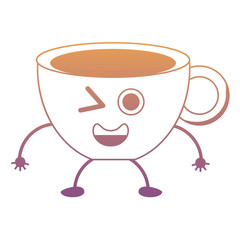 Kawaii coffee mug icon