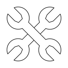 wrench tool isolated icon vector illustration design