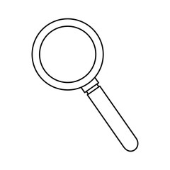 magnifying glass isolated icon vector illustration design