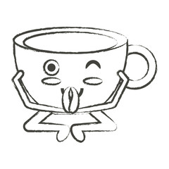 Kawaii coffee mug icon