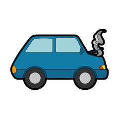 car burning isolated icon vector illustration design