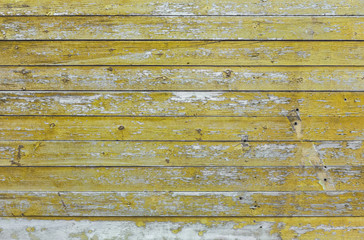 yellow wooden wall