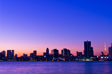 Obraz premium 東京ベイエリアの夜景