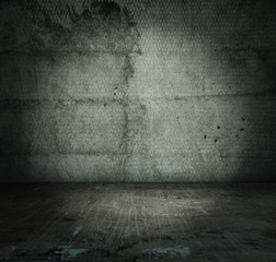 old grungy room