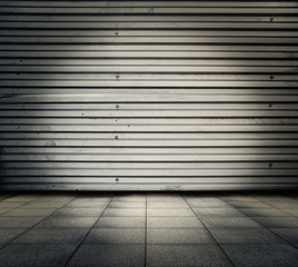 grunge metallic interior