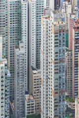 Obraz premium High rise residential building in Hong Kong city