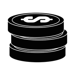 coins money isolated icon vector illustration design