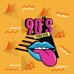 90s forever design icon vector illustration graphic