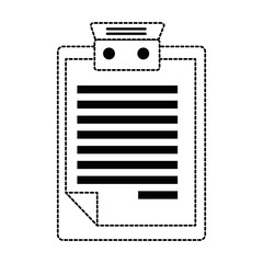 clipboard document isolated icon vector illustration design