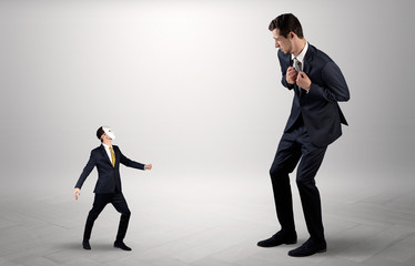 Conflict between small and big businessman