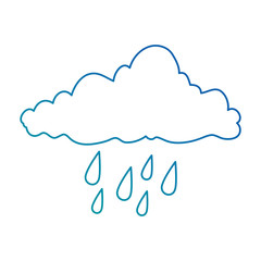 weather cloud rainy icon vector illustration design