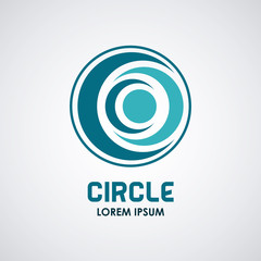 Circle abstract symbol icon vector illustration graphic