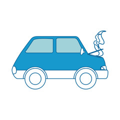 car burning isolated icon vector illustration design