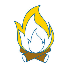 fire flame isolated icon vector illustration design