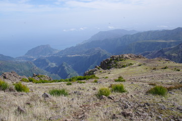 Fototapeta na wymiar Mountain landscapes in Madeira