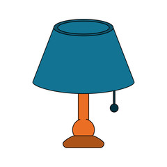 Obraz premium Desk night light icon vector illustration graphic design