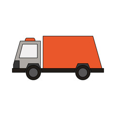Delivery truck symbol icon vector illustration graphic design