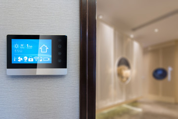 smart home system on intelligence screen