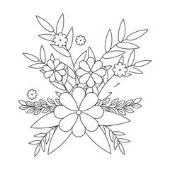 cute floral decoration icon vector illustration design