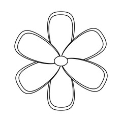 cute flower decorative icon vector illustration design