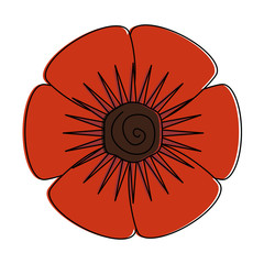 cute flower decorative icon vector illustration design