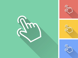 Click - vector icon.