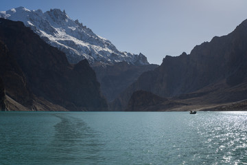 Beautiful Attabad lake in Hunza valley, Pakistan