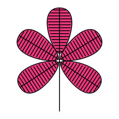 flower natural decoration ornament spring icon vector illustration