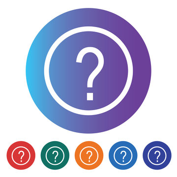Question Mark Icon Flat