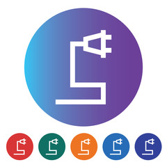 Obraz premium Electric plug Flat minimal icon vector