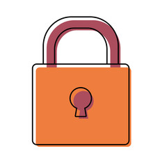 padlock vector illustration