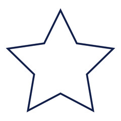 Star Flat minimal icon vector