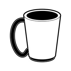 Empty porcelain mug icon vector illustration graphic design