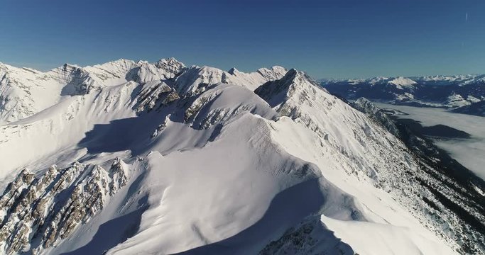 Innsbruck - Aerial View of the Alps from Nordkette