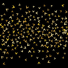 Vector Confetti Background Pattern. Element of design. Colorful arrows on a black background