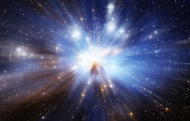 Universe filled with stars. Elements of this image furnished by NASA.