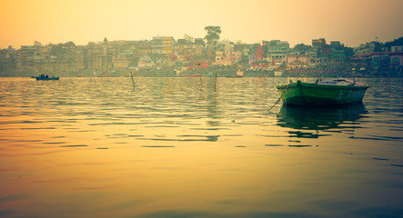 Boat Ride at River Ganges, Varanasi, Uttar Pradesh, India