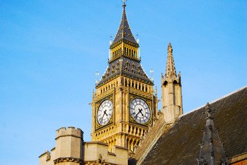 Fototapeta na wymiar Close up of Big Ben London UK