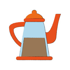 Old coffee kettle icon vector illustration graphic design