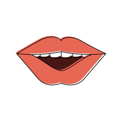 Mouth cartoon isolated icon vector illustration graphic design
