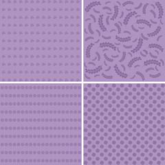 Floral different vector patterns.