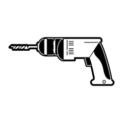 Drill tool isolated icon vector illustration graphic design