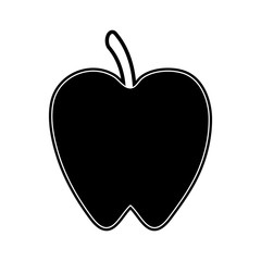 Apple delicious fruit icon vector illustration graphic design