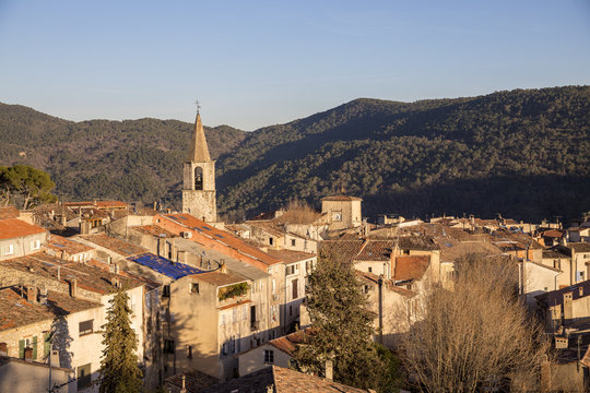 Le village de Bargemon pr&egrave;s de Draguignan,Var