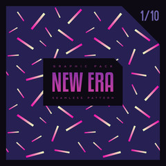 80' style abstract geometric seamless pattern