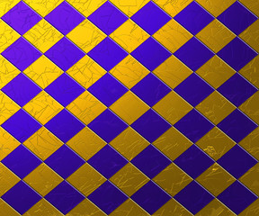 Purple and Gold Metal Background